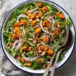 Citrus Arugula and Fennel Salad with Roasted Sweet Potatoes Recipe