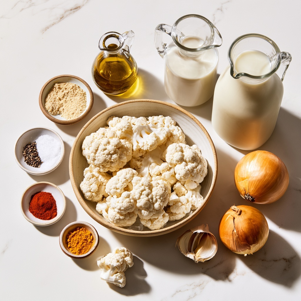 A close-up view of roasted cauliflower pieces spread out on a white marbled surface. The cauliflower florets are uneven in size, showing a mix of creamy white and golden brown colors from roasting, with some edges having a slightly crispy texture. They are sprinkled with a light layer of reddish-brown seasoning, giving a warm contrast against the white parts of the cauliflower. The background is a clean white marbled texture, emphasizing the texture and color of the roasted vegetable photo taken with an iphone --ar 4:5 --v 7